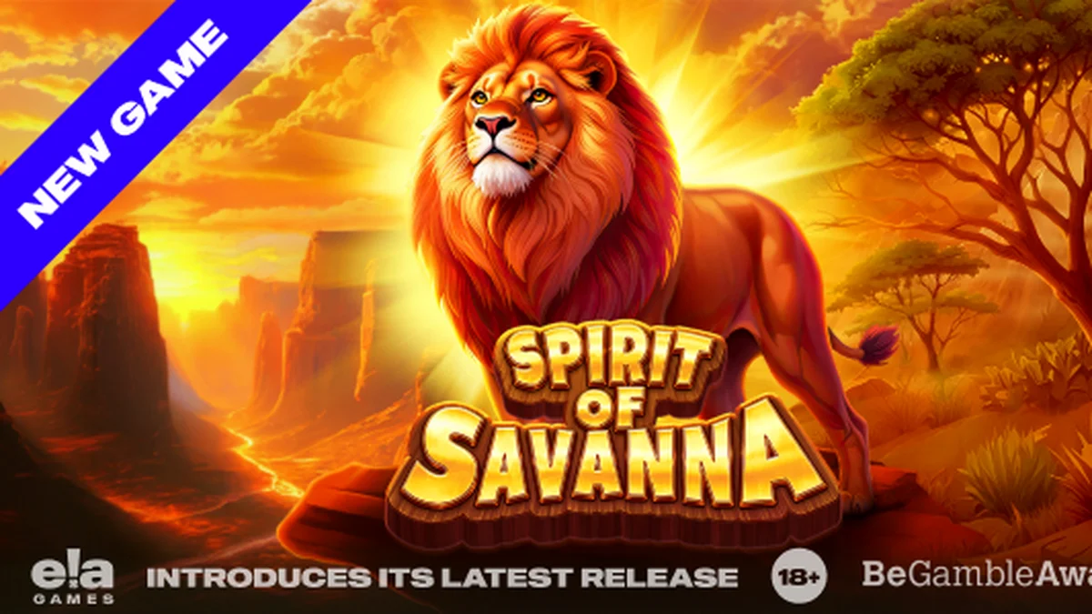 Tampilan visual slot Spirit of Savanna dengan latar belakang padang rumput